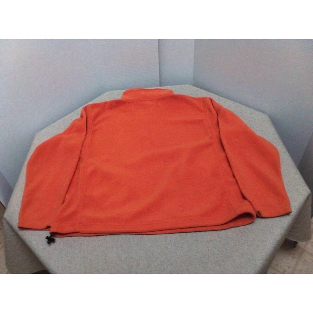 Old Navy Unisex Coat/Jacket Winter Fleece Top Zip Bottom Pull Close Orange Sz XL - Picture 15 of 16
